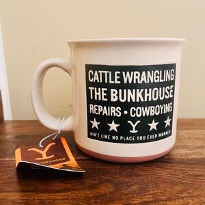 Yellowstone TV Show The Bunkhouse Ceramic 20 oz Mug NWT
